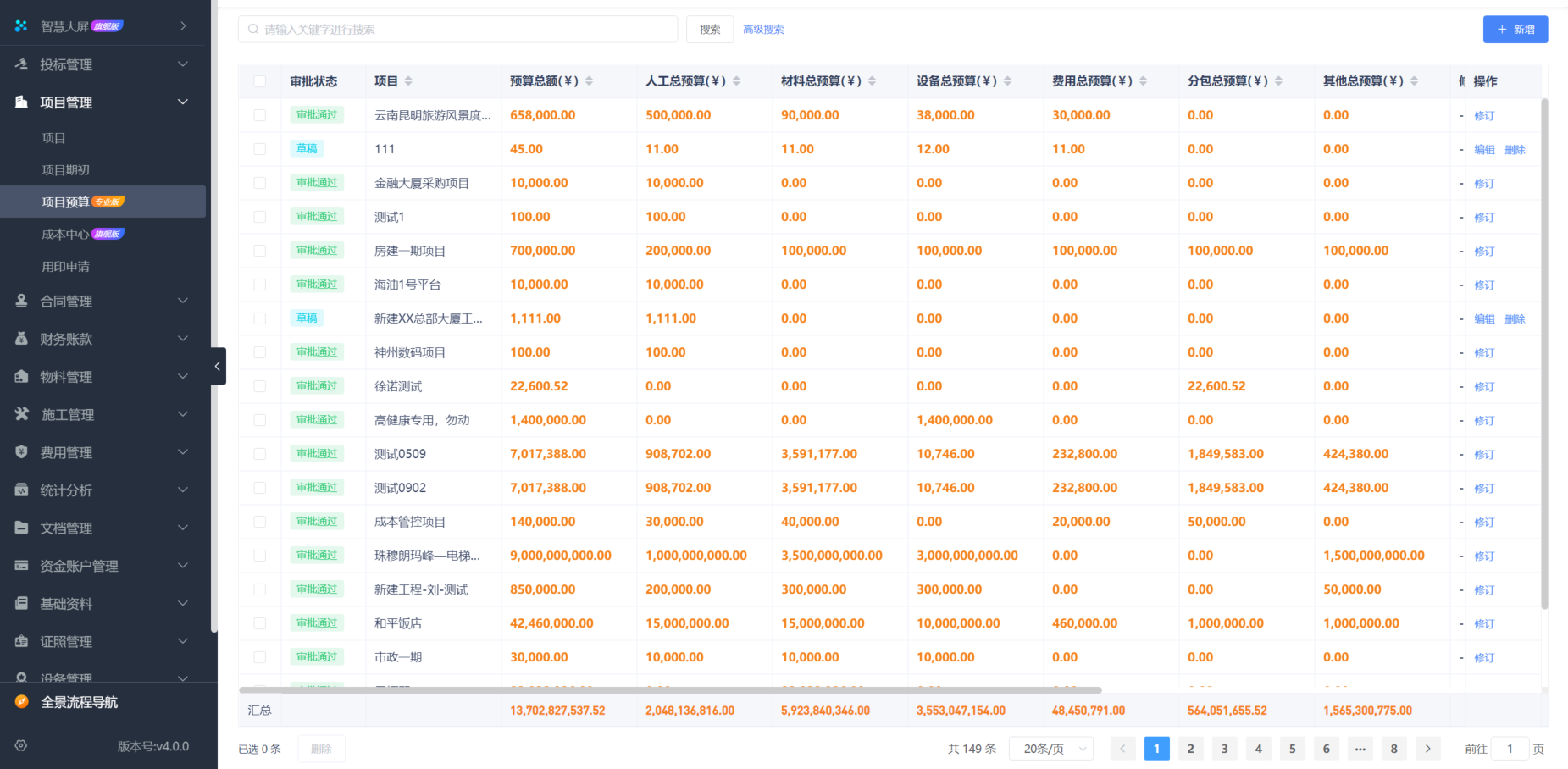 工程项目管理系统