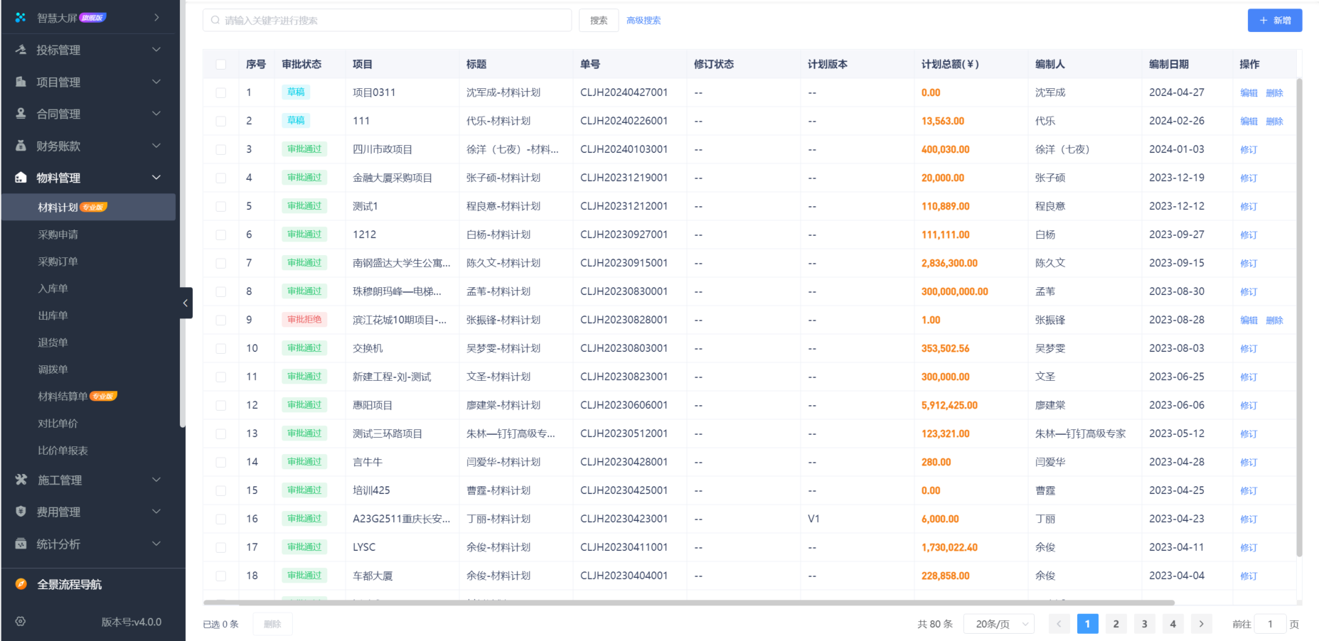 建筑施工管理软件
